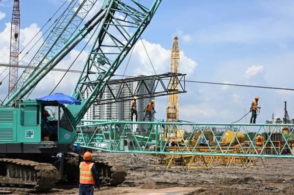 Bí thư Thành ủy TP.HCM Trần Lưu Quang kiểm tra tiến độ dự án Trung tâm hành chính TP.HCM - Ảnh 3.