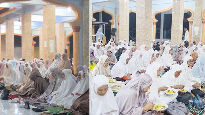 Para jamaah menghadiri peringatan 1 Muharram 1448 H di Kompleks Dayah Raudhatul Qur'an, Senin (15/06/2026)