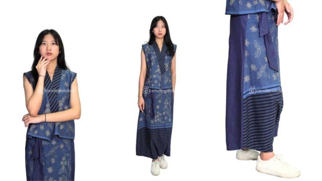 One Set Biru Indigo