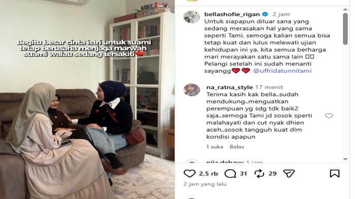 Suasana haru menyelimuti pertemuan tersebut saat Bella Shofie memberikan pelukan hangat yang