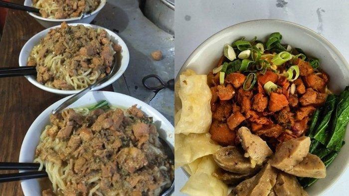KULINER LEGENDARIS WONOGIRI - Menu Mie Ayam and Bakso Gajah Mungkur Pak Karno di Depok, Jawa Barat, beberapa waktu lalu. Begini lho sejarah nama Gajah Mungkur yang terkenal sebagai merek bakso dan mie ayam.