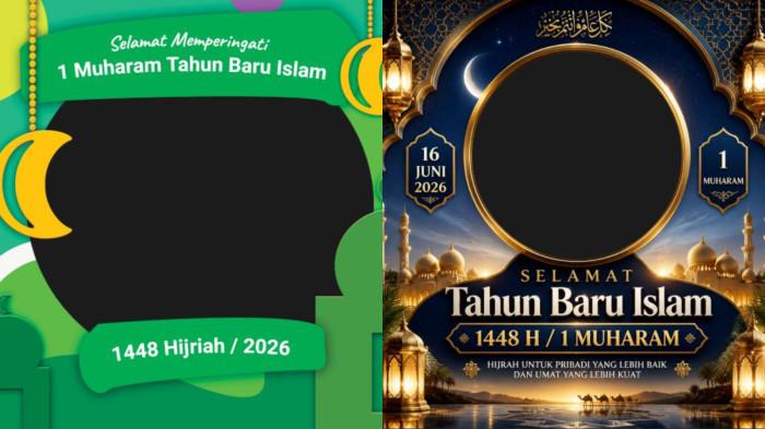 TWIBBON TAHUN BARU - Link Twibbon Tahun Baru Islam 1448 H/ 2026, bingkai foto cocok dipakai sebagai foto profil dan diunggah di media sosial pada Selasa 16 Juni 2026.
