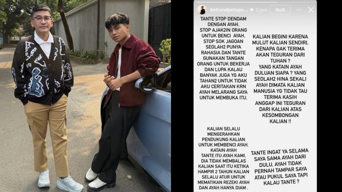 BONGKAR PERLAKUAN WENDY - Penyanyi Betrand Peto membuat pernyataan mengejutkan di tengah konflik Ruben Onsu dan Sarwendah, dicapture Sabtu (12/6/2026). 