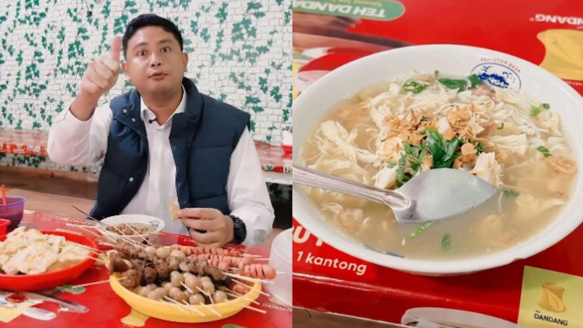 Bupati Hamenang cicipi Soto Kwali Pak Suryo di Jalan Anggrek No 22, Ngepos, Kecamatan Klaten Tengah.