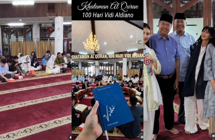 Acara 100 harian meninggalnya Vidi Aldiano