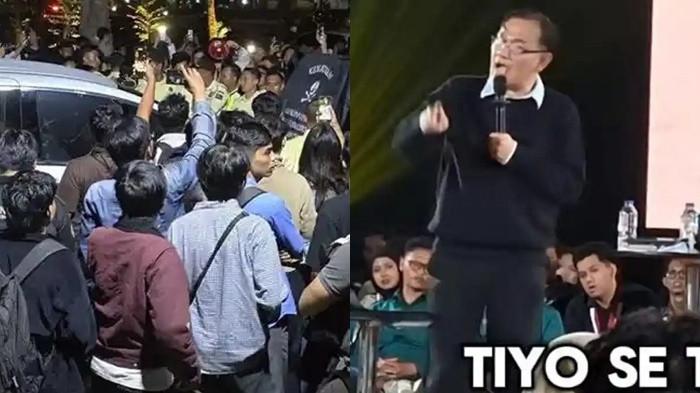 MAHASISWA UGM NGAMUK - Momen Budiman Sudjatmiko diamuk mahasiswa UGM karena ucapannya saat pidato di forum diskusi.