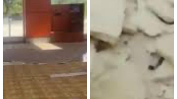 GEMPA PALU - Gempa M 6,7 guncang Sulteng, guncangan kuat di Palu-Sigi. Plafon Kantor Bupati Sigi ambruk, dua hotel di Palu rusak.