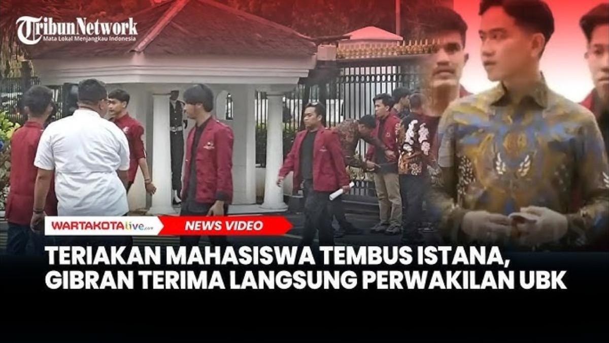 WAPRES GIBRAN - Mahasiswa yang demo juga berikan ultimatum kepada Wapres Gibran Rakabuming