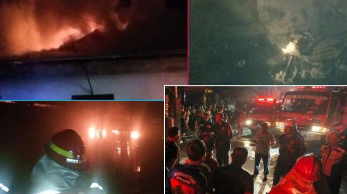 KEBAKARAN HEBAT - Satu unit rumah permanen di Jalan Kol Amir Hamzah RT 03, Kelurahan Telanaipura, Kecamatan Telanaipura, Kota Jambi, terbakar pada Selasa (16/6/2026) malam. Insiden kebakaran yang terjadi sekitar pukul 22.39 WIB itu membuat warga sekitar berhamburan keluar rumah. 