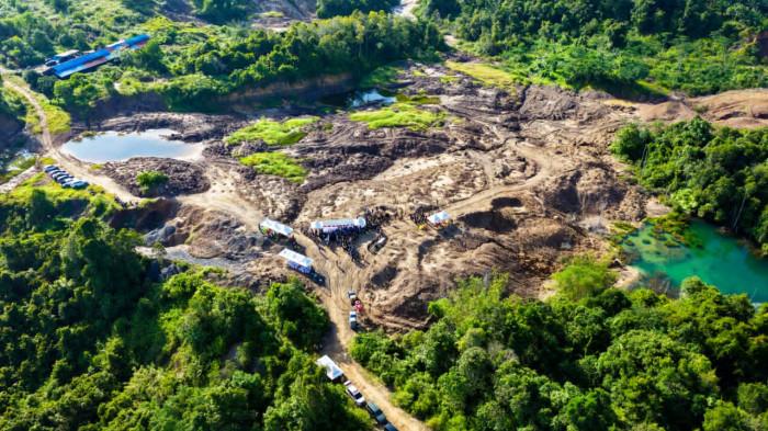 TAMBANG ILEGAL IKN - Kawasan Tahura Bukit Soeharto menjadi sasaran aktivitas tambang batu bara ilegal. Satgas Penanggulangan Aktivitas Ilegal IKN mengungkap telah menuntaskan delapan perkara tambang ilegal di kawasan konservasi IKN, Kamis (18/6/2026). (TRIBUNKALTIM.CO/ ZAINUL MARSYAFI)