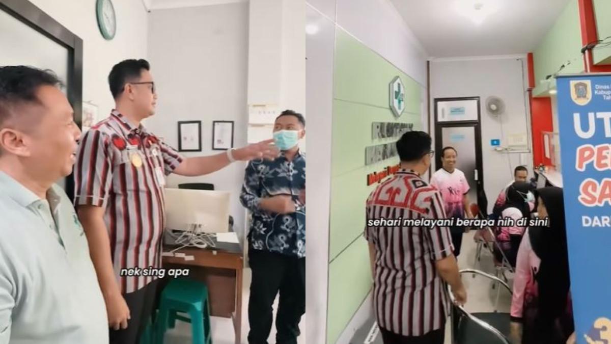 KABAR KLATEN - Momen Hamenang sidak Puskesmas Karangnom Klaten.