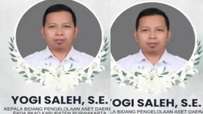 YOGI -- Inilah sosok Yogi Saleh (44), pejabat  Badan Keuangan dan Aset Daerah (BKAD) Kabupaten Purwakarta ditemukan tewas dalam kondisi bersimbah darah,