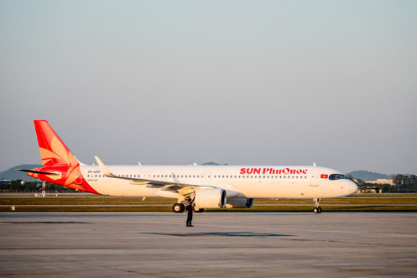 A Sun PhuQuoc Airways’ airplane. Photo courtesy of Sun Group