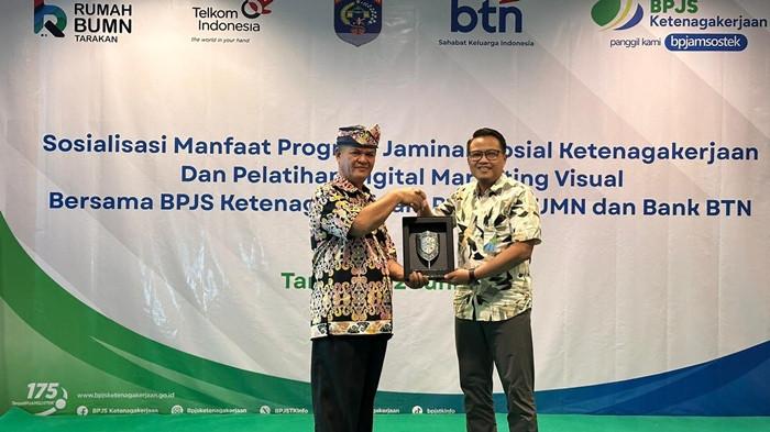 BPJS Ketenagakerjaan bersama Rumah BUMN dan Bank BTN menyelenggarakan Sosialisasi Manfaat