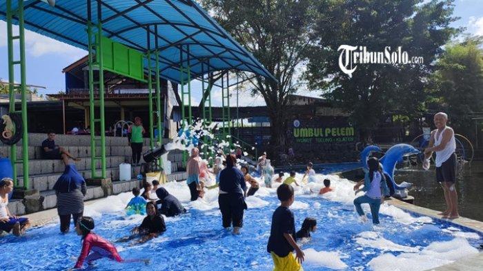 WISATA KLATEN - Suasana Umbul Pelem di Desa Wunut, Kecamatan Tulung, Klaten, pada Jumat (29/5/2026). Desa Wunut adalah salah satu desa di Klaten yang bekerjasama dengan BRI.