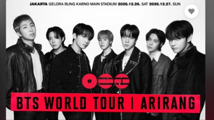 WAR TIKET BTS - Siap-siap war tiket konser BTS di Jakarta jam 12 siang nanti, ketahui aturan penting jika ingin memesan tiket untuk orang lain agar proses penukaran berjalan lancar.