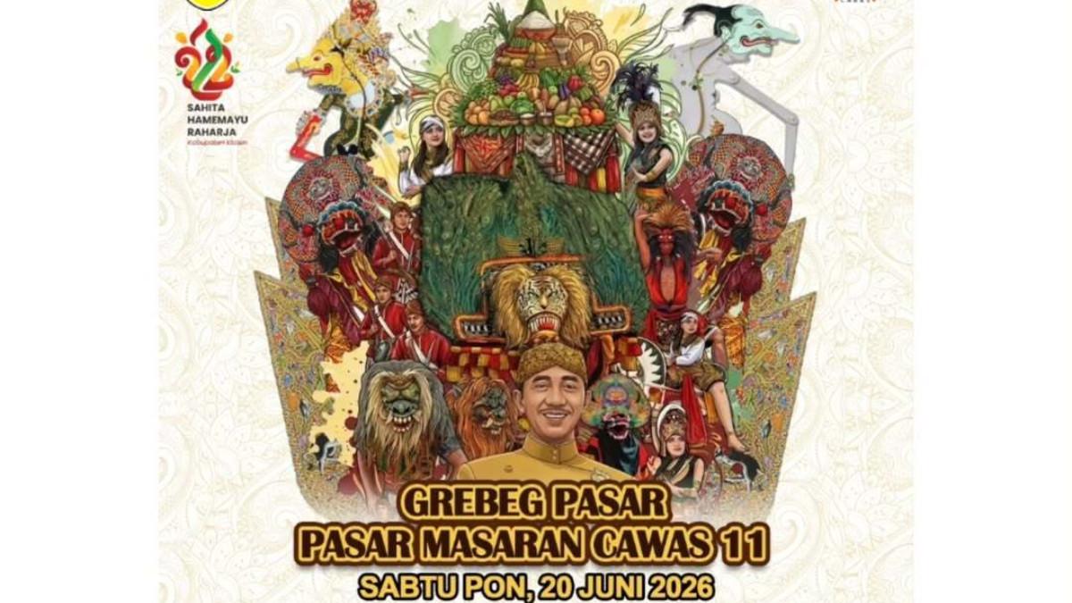 WISATA KLATEN - Flyer Grebeg Pasar Masaran Cawas Klaten ke-11.