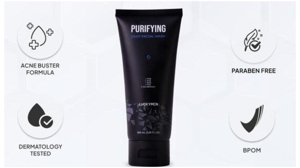 Luckymen Purifying Facial Wash 