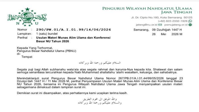 Usulan perubahan ketentuan mengenai Ahlul Halli wal Aqdi (AHWA)