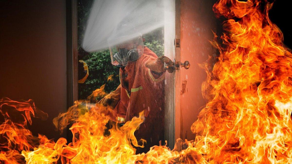 Ilustrasi dibakar