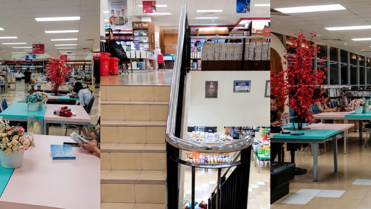 GRAMEDIA SLAMET RIYADI SOLO - Tempat khusus membaca di gramedia dengan suasana nyaman