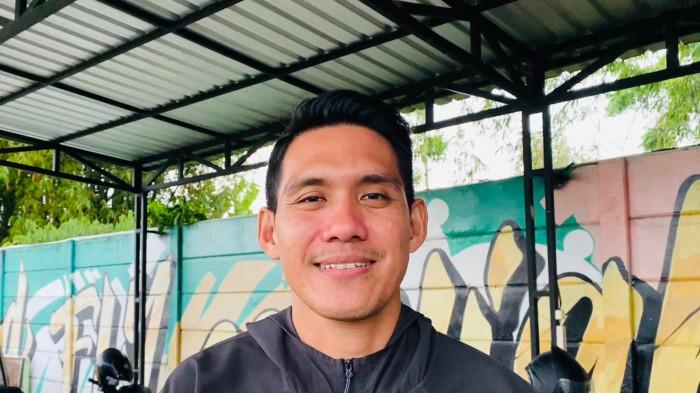 Irvan Yunus Mofu saat ditemui di Lapangan Pakembinangun, Sleman beberapa waktu lalu.