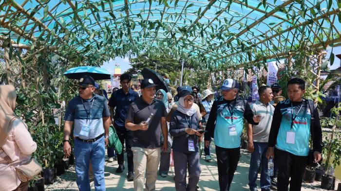 Wakil Bupati Bolmong Dony Lumenta saat hadir di PENAS XVII Gorontalo