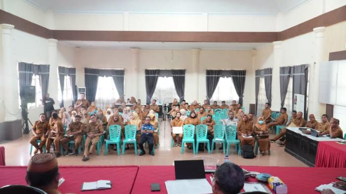 Bupati Gorontalo Utara, Thariq Modanggu mengevaluasi kinerja Organisasivfvvvv