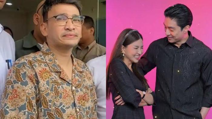Kolase Presenter kondang Ruben Onsu (kiri), Sarwendah & Giorgio Antonio (kanan). Ruben Onsu meluapkan rasa kecewanya terkait pembatasan akses untuk berinteraksi dengan anak-anaknya.
