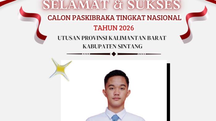 UTUSAN KALBAR PASKIBRAKA - Mirza Rafi Navazani, wakil putra Kalbar di Paskibraka tingkat nasional 2026. Ia akan bertugas mengibarkan bendera pusaka di Istana Negara pada HUT RI ke-81, 17 Agustus 2026.