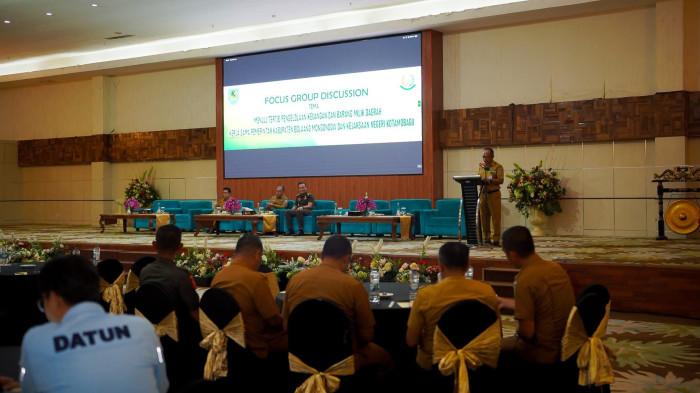 FGD - Bupati Bolaang Mongondow (Bolmong), Sulawesi Utara (Sulut), Yusra Alhabsyi resmi membuka kegiatan Focus Group Discusion (FGD) pengelolaan aset daerah pada di Hotel Sutan Raja Kotamobagu, Selasa (23/06/2026).