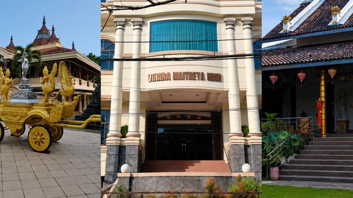 7 VIHARA DI SOLO - Suasana beberapa vihara di Kota Solo. Keberadaan tujuh vihara yang tersebar di berbagai wilayah menjadi cerminan kehidupan masyarakat yang rukun dan toleran di Kota Bengawan.