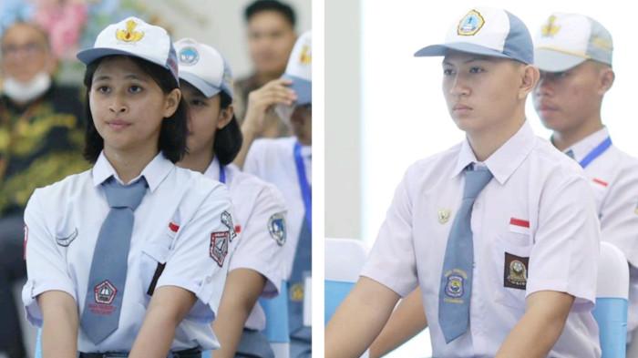 SEMANGAT - Foto Gabriel Kamasi, utusan Kota Kotamobagu, dan Faith Maengkom, utusan Kabupaten Minahasa yang terpilih Paskibrakan Nasional 2026. Setelah melalui rangkaian seleksi yang ketat, objektif, dan transparan, dua putra-putri terbaik daerah resmi ditetapkan sebagai wakil Provinsi Sulut dalam seleksi akhir Calon Paskibraka.