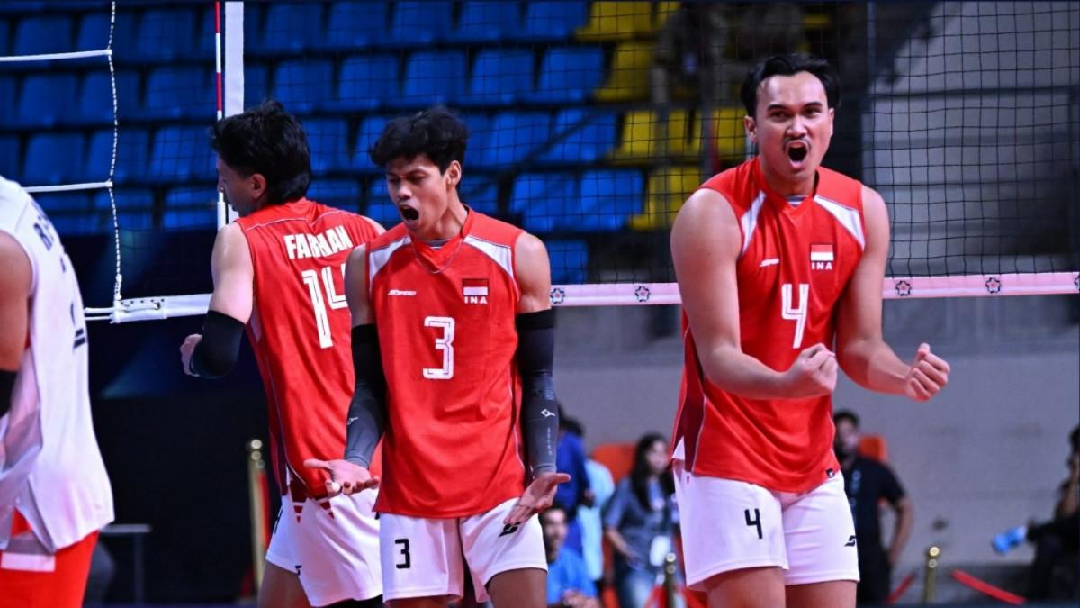 Para pemain Timnas Voli Indonesia di Asian Volleyball Confederation (AVC) 2026.