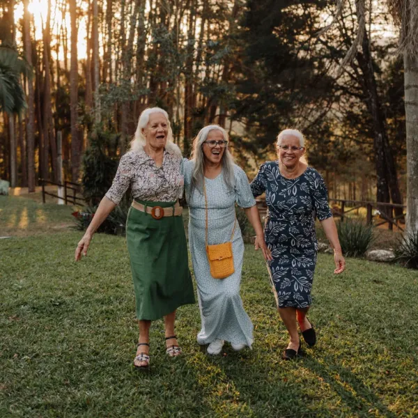 group of old women who are friends