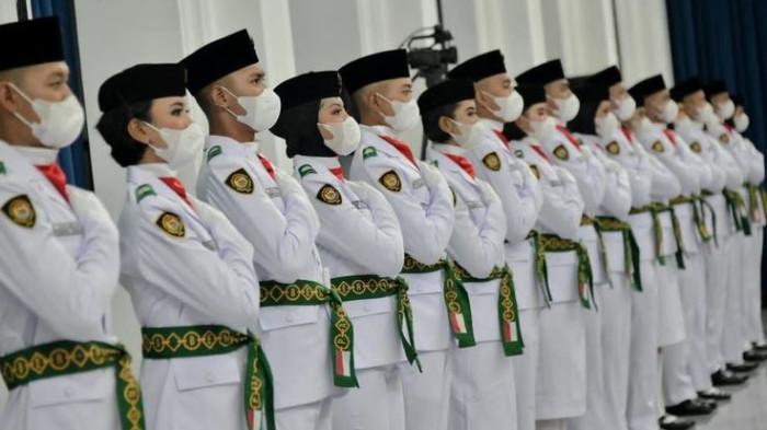 Ilustrasi Pasukan pengibar bendera pusaka (Paskibraka)