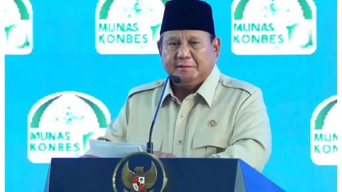 PRABOWO - Presiden Prabowo Subianto saat berpidato dalam Penutupan Musyawarah Nasional Alim Ulama dan Konferensi Besar NU 2026 di IAI Syaichona Mohammad Cholil, Kabupaten Bangkalan, Madura, Jawa Timur, Selasa (23/6/2026). Prabowo mengungkapkan setiap tahunnya Indonesia mengalami kebocoran penerimaan negara mencapai Rp 2.500 triliun.