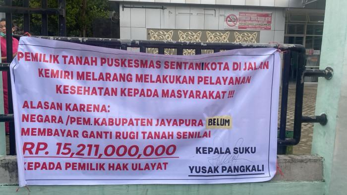 PUSKESMAS DIPALANG - Pelayanan kesehatan di UPTD Puskesmas Sentani lumpuh total sejak pagi hari, Rabu (24/6/2026).
