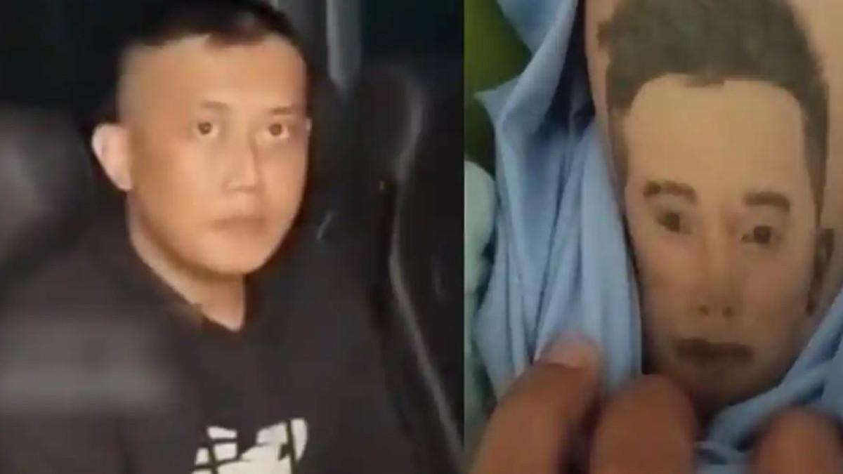WANITA DIANIAYA - Tampang Taufik Hidayat (KIRI). Tato di tubuh korban (KANAN). Penampakan Tato di Tubuh Wanita yang Dipotong Bibir