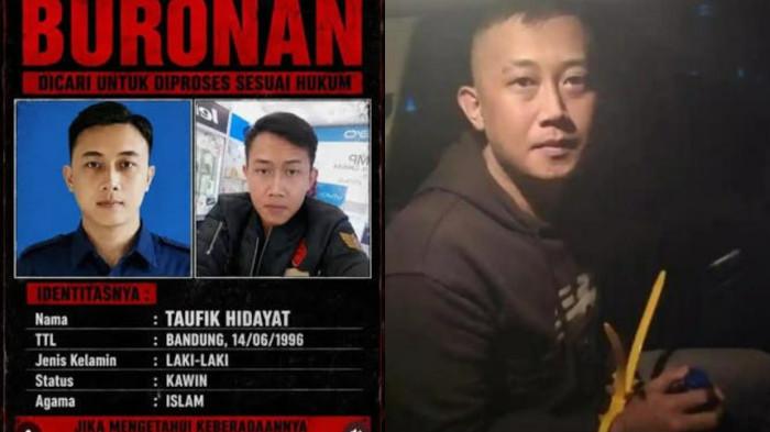 TERSANGKA PENYEKAPAN BANDUNG - Kolase sosok Taufik Hidayat, tersangka penyekapan dan penganiayaan berat terhadap kekasihnya, YTR, saat ditangkap polisi di Majalaya, Kabupaten Bandung, Jawa Barat, Selasa (23/6/2026). Penangkapan buron ini diiringi desakan kuat dari DPR agar pelaku dijatuhi hukuman setimpal akibat menyiksa korban hingga mengalami cacat fisik.