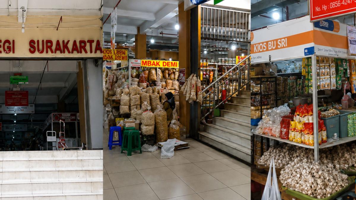 PASAR LEGI SOLO - Suasana aktivitas jual beli di Pasar Legi Surakarta yang beroperasi 24 jam dan menjadi pusat perdagangan terbesar di Solo Raya.