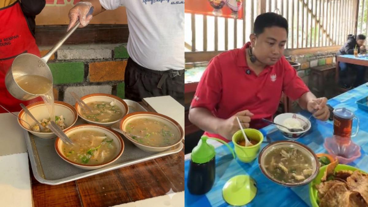 Bupati Hamenang cicipi Sop Ayam Rempah Pak Mul di Jogonalan, Klaten.