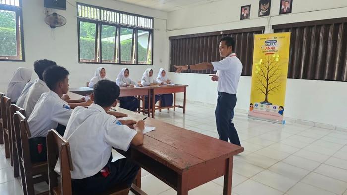 Siswa SMP Eka Tjipta Katayang sampaikan aspirasi anak