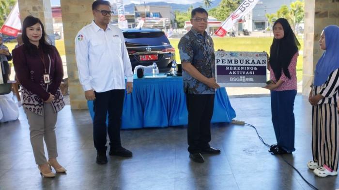 Sekda Abdullah Mokoginta saat hadir dalam pembukaan program GENCARKAN