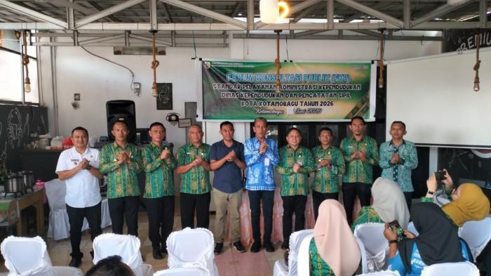 Pemkot Kotamobagu melalui Disdukcapil melaksanakan FKP standar pelayanan administrasi