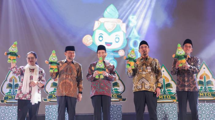 MTQ NASIONAL - Gubernur Jawa Tengah Ahmad Luthfi bersama Menteri Agama Nasaruddin Umar resmi meluncurkan logo, maskot, dan tema Musabaqah Tilawatil Qur'an (MTQ) Nasional XXXI di Convention Hall Masjid Agung Jawa Tengah (MAJT), Kamis, 25 Juni 2026. 
