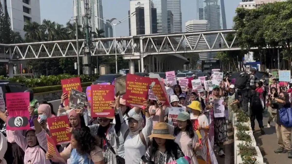 DEMO DI JAKARTA - Ilustrasi demo. 