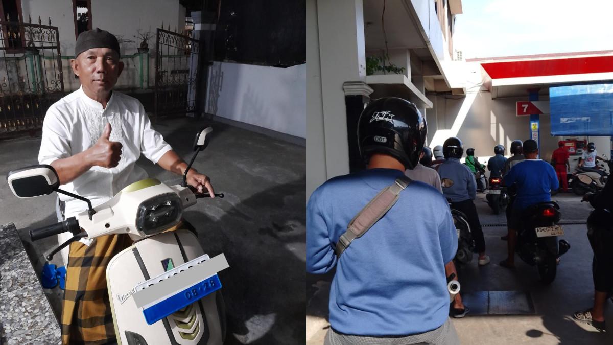 Harga bahan bakar minyak (BBM) non subsidi terus merangkak naik.Irianto (50), warga Desa Geneng, Kelurahan Kaling, Kecamatan Tasikmadu, Kabupaten Karanganyar, menjadi salah satu contoh masyarakat yang mulai beralih ke motor listrik.