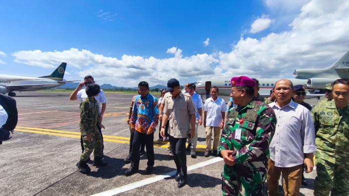 TIBA - Menteri Luar Negeri Republik Indonesia Sugiono tiba di Provinsi Sulawesi Utara, Jumat (26/6/2026), sekitar pukul 12.00 Wita.