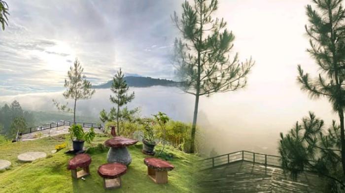 SEBATAS EMBUN - Objek wisata baru, Sebatas Embun berlokasi strategis di kawasan perbukitan Desa Calo, Belang Gele Kecamatan Bebesen, Kabupaten Aceh Tengah.